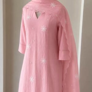 Mal Chanderi kurta Set
